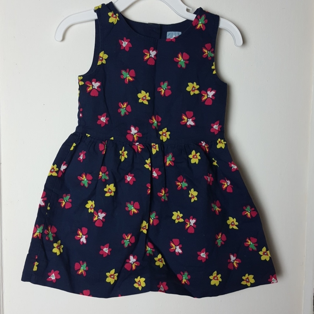 BabyGap Navy Blue Flower Dress